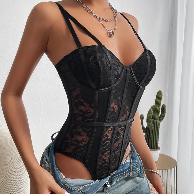 Celine | Embroidered Corset Body