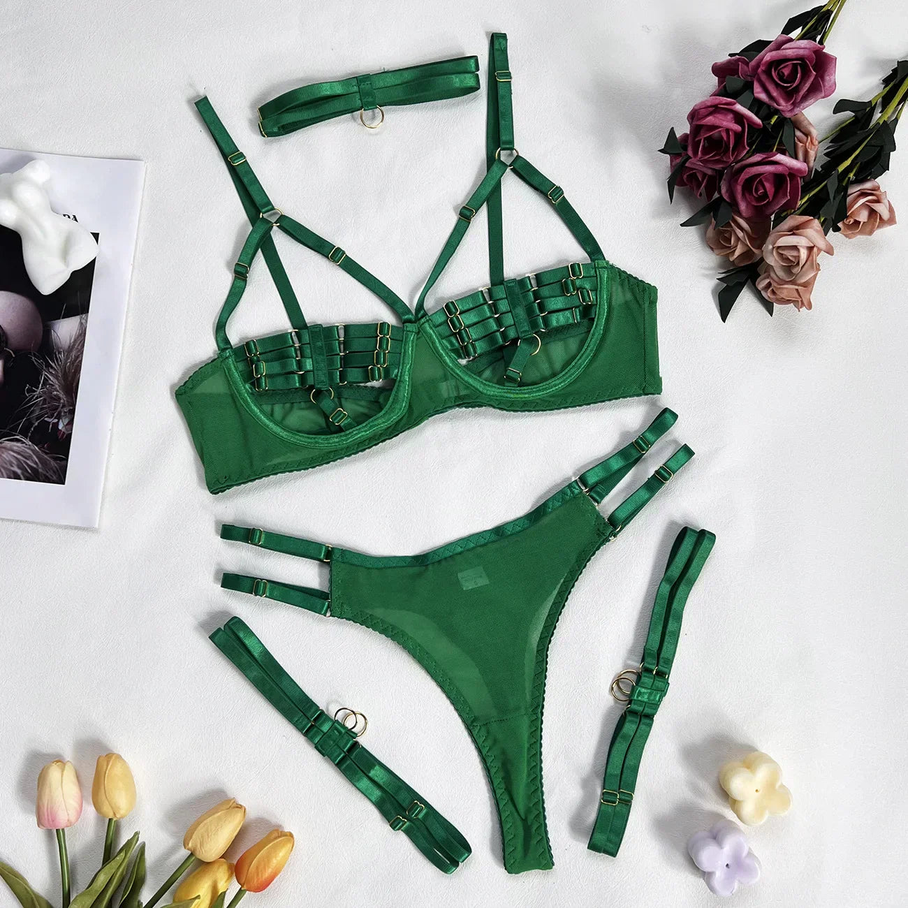 Amanda | 4-piece Lingerie Set