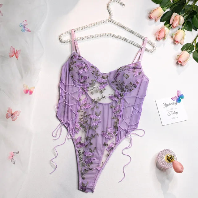 Selene | Embroidered Butterfly Body
