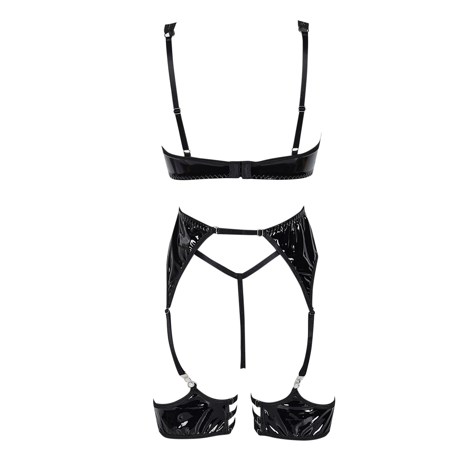 Sara's Patent Leather Lingerie Set