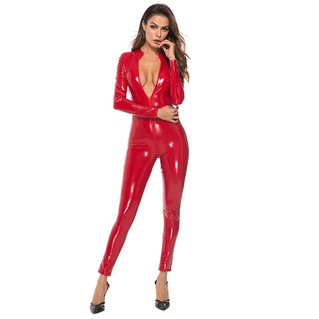 Tess's Patent Leather Bodysuit